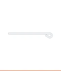 Flat eyelet hanger Ø 3.9