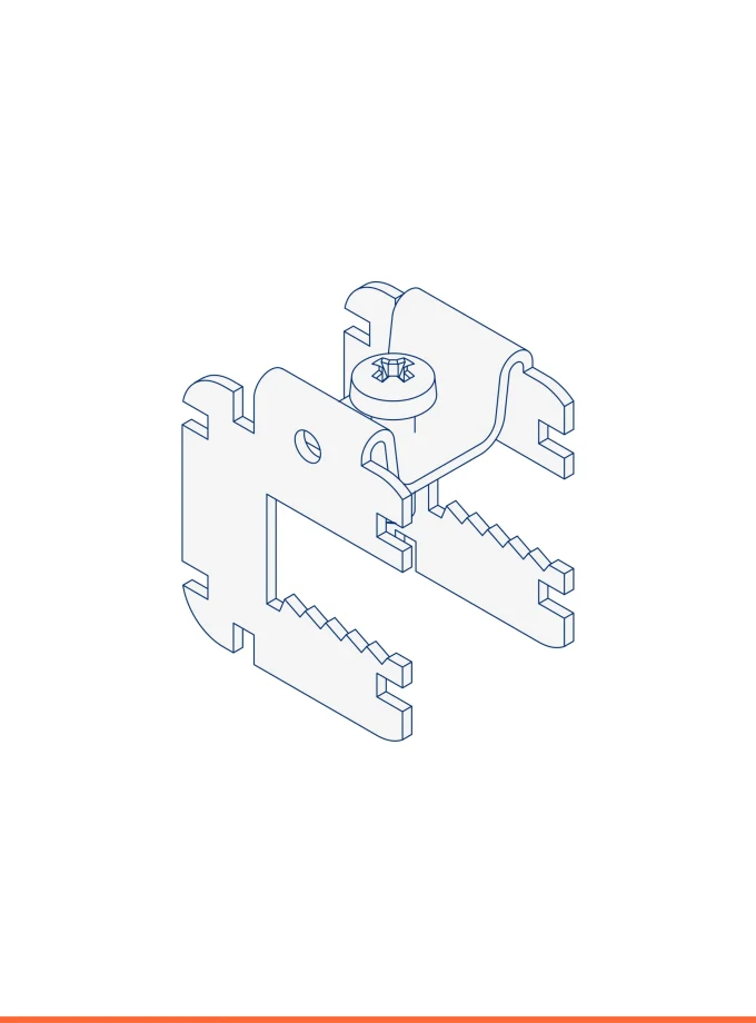 Multifix fastening connector