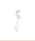 V-shaped hanger with spring EVOLUTION