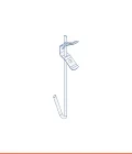 V-shaped hanger with spring EVOLUTION