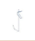 U-shaped hanger with spring EVOLUTION