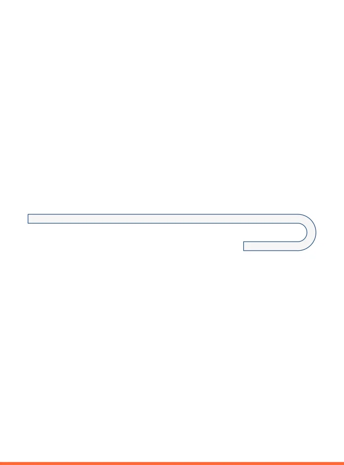 8 mm U-shaped hanger Ø 3.9