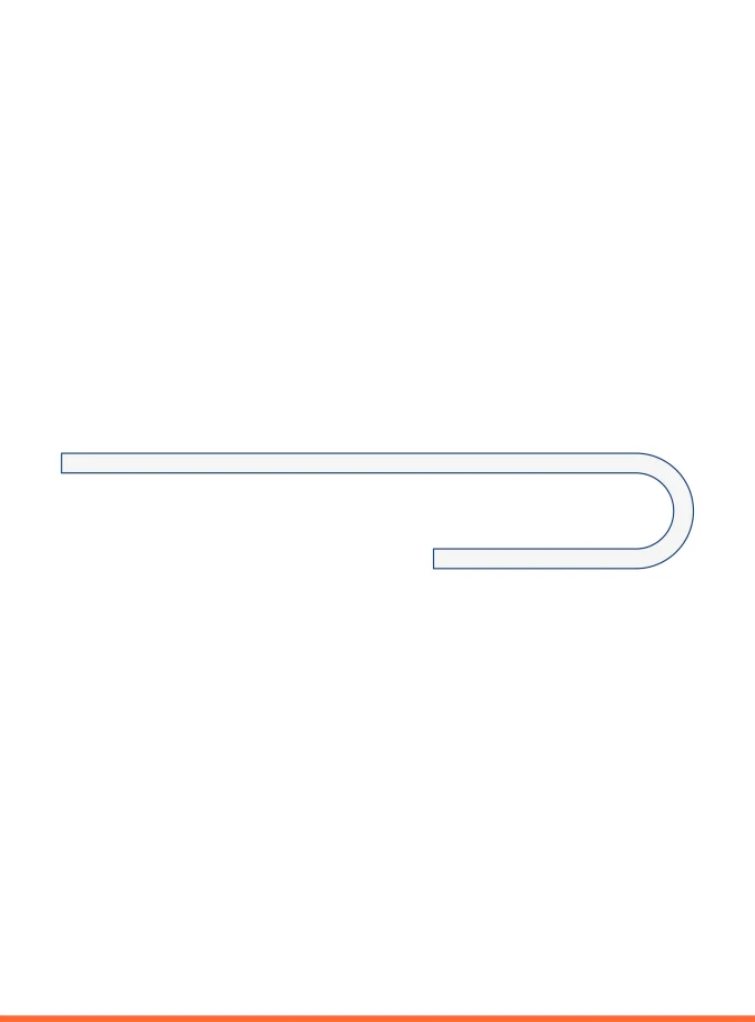 15 mm U-shaped hanger Ø 3.9