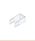 Staffa registrabile foro passante BA-BS (48 mm)