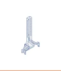 Nonius hanger with side fastening pitch 5 mm