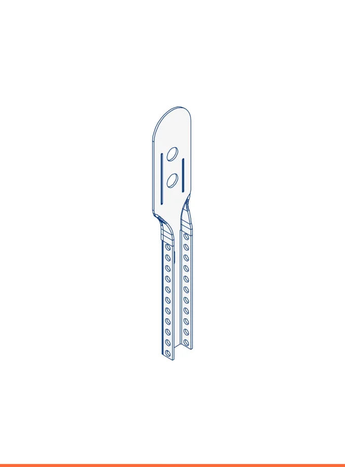 Nonius hanger upper part pitch 6 mm