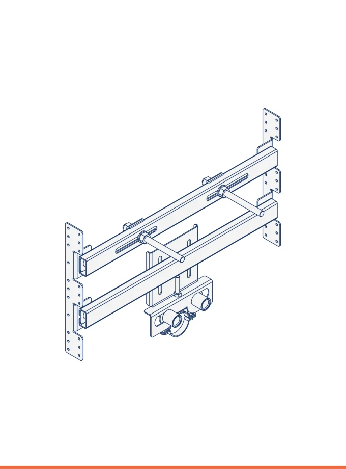 Carrier frame for wall-hung washbasin