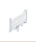 Carrier frame for  wall-hung washbasin (for people with disabilities)
