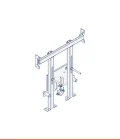 Carrier frame for wall-hung bidet