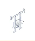 Carrier frame for wall-hung bidet