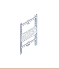 Carrier frame for wall-mounted urinal