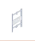 Carrier frame for wall-mounted urinal