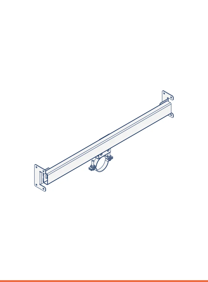 Drain pipes support frame