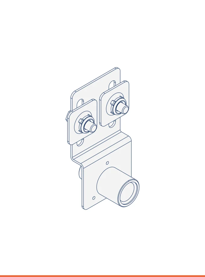 Z bracket with coupling