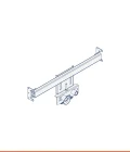 Frame with couplings for floor-mounted bidet