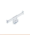 Frame with couplings for floor-mounted bidet
