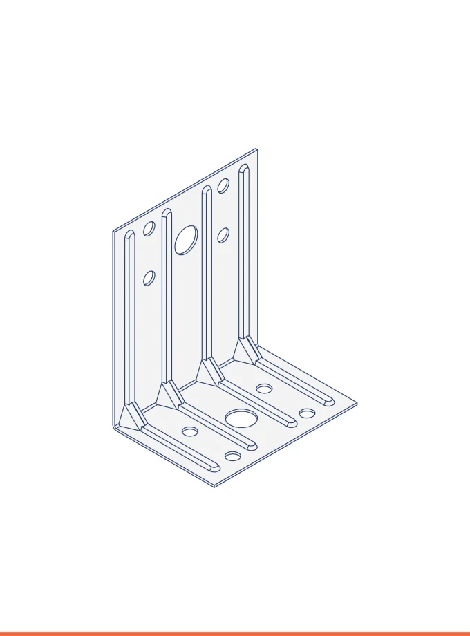Zinc-magnesium L-bracket