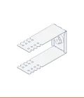 Gummy System adjustable bracket with through hole Ø 7 (Width 48-60, Length 120 mm)
