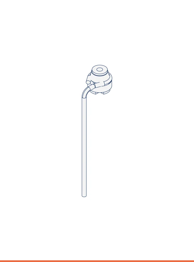 Gummy System 90° bent hanger Ø 3.9 mm