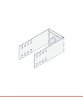 Gummy System adjustable bracket with through hole Ø 7 (Width 48 mm)