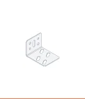 Small L-bracket for C-stud for doors UA