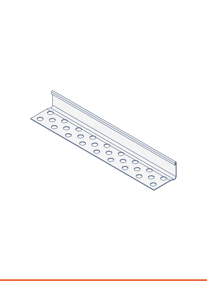 90° edge bead (w 23 mm, h 14 mm)