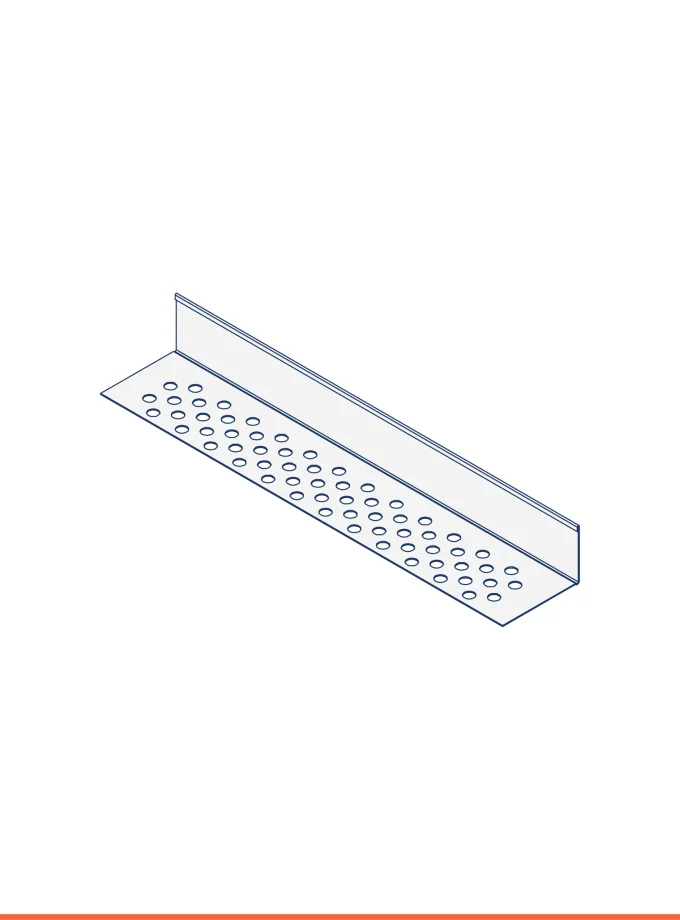 90° edge bead (b 40 mm, h 26 mm)