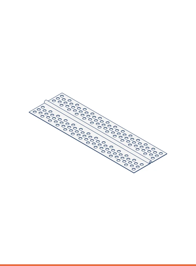 Variable angle 90°-180° corner bead (w 30 mm, h 30 mm)