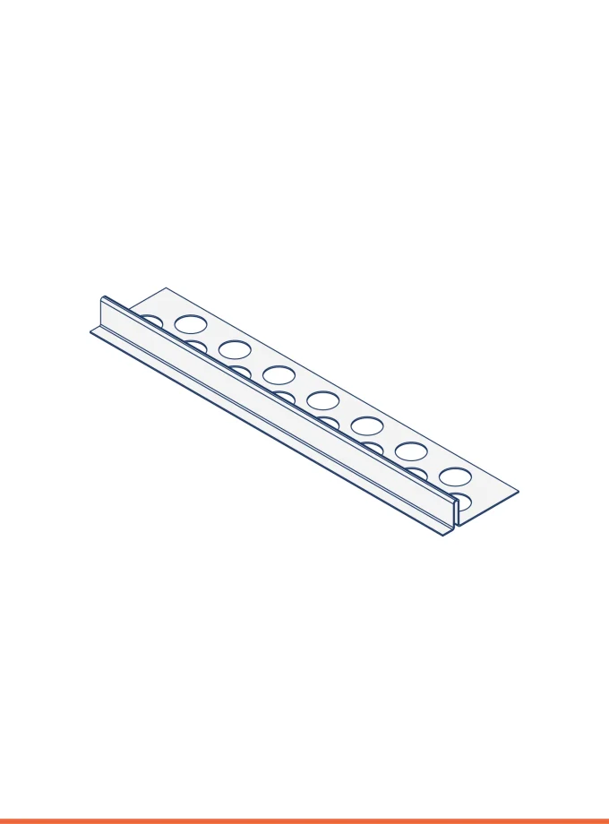 Perimeter shadow bead (w 43 mm, h 14 mm)
