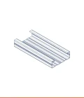 C-stud with flattened edge (48 x 15 mm)