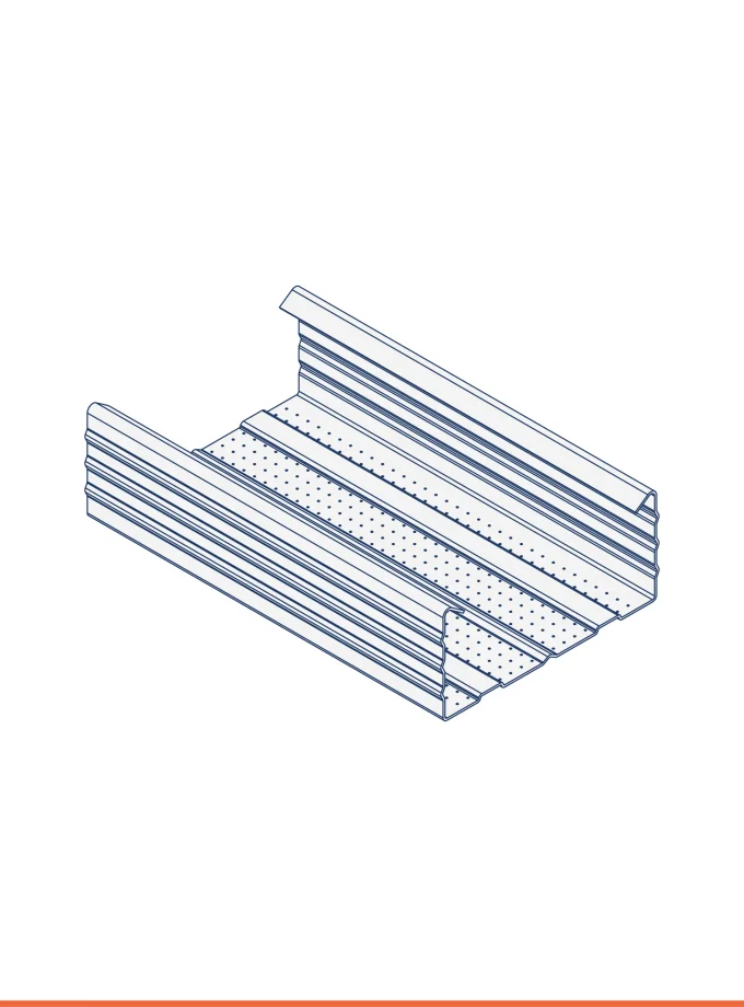 C-stud with rounded edge (60 x 27 mm)