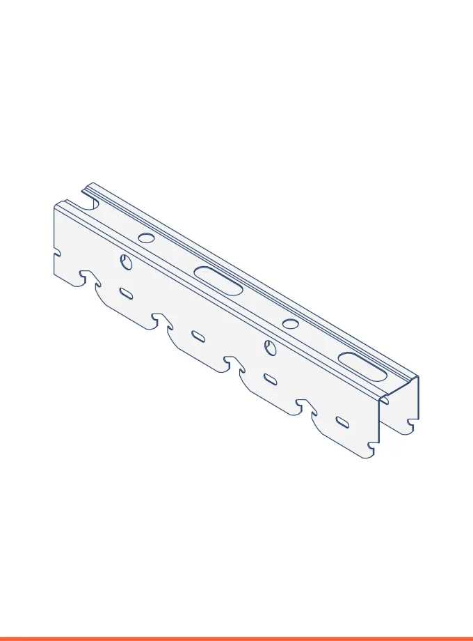 Click-on U-track U with rounded edge (28 x 40 mm, thk 0,7 mm)