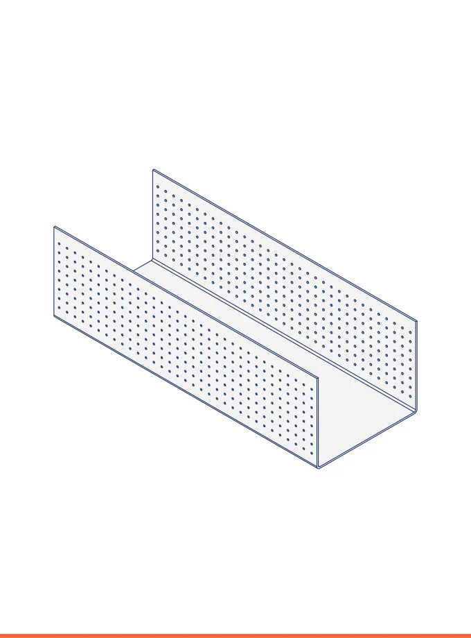 Guida ad U - h 37 (37 x 30 mm)