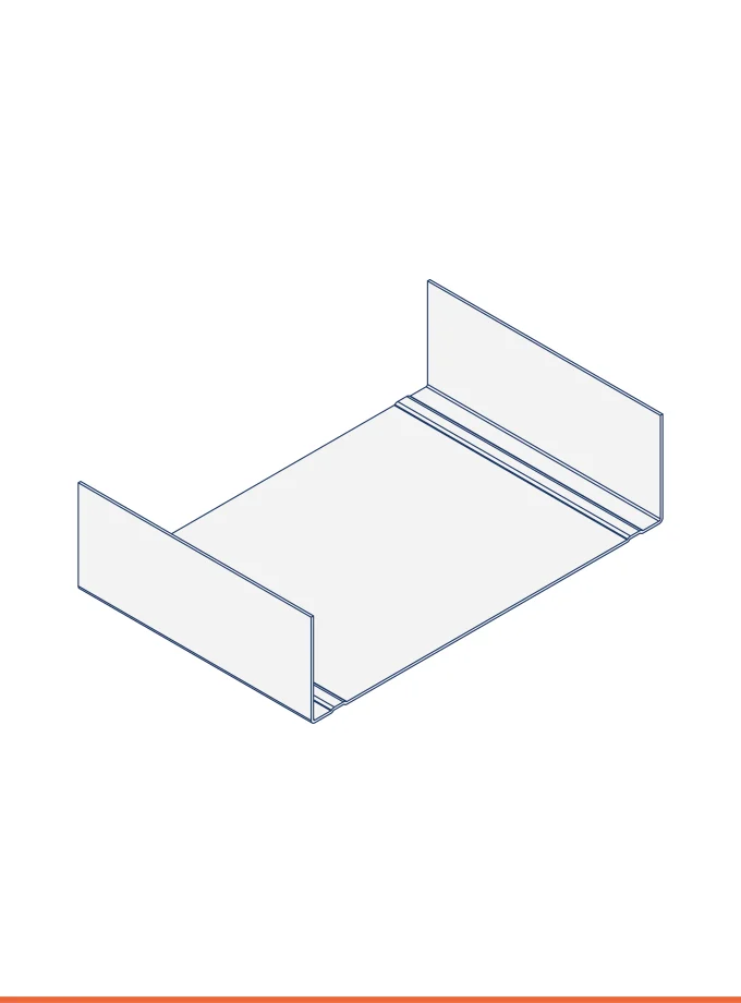 Guida ad U (150 x 40 mm)