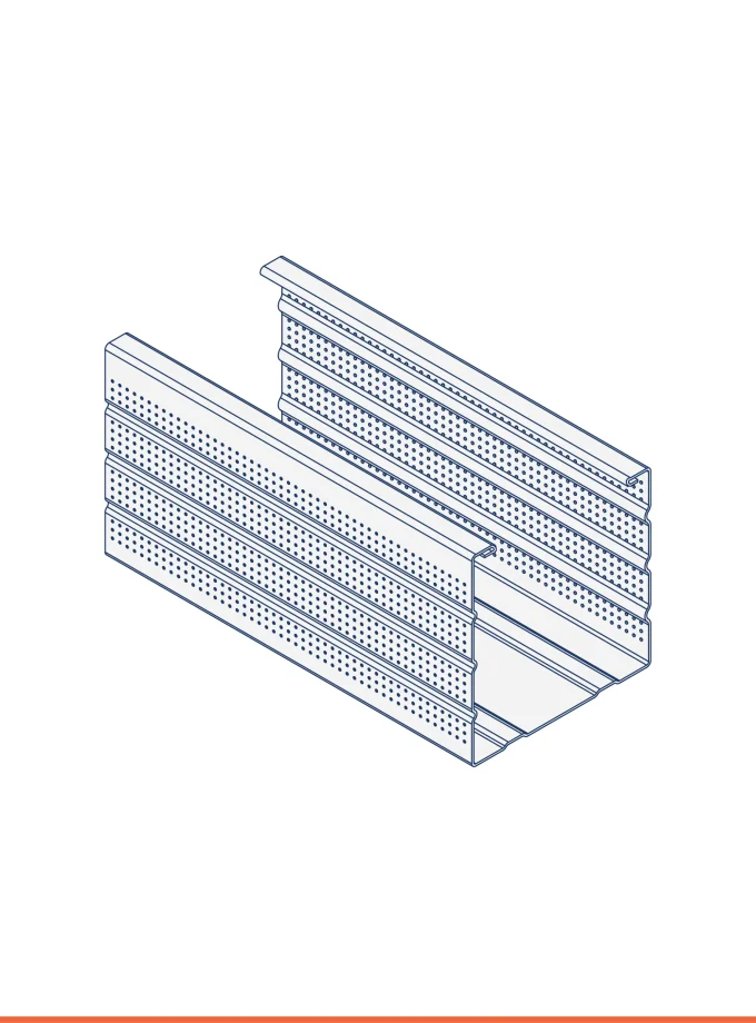 Zinc-magnesium C-stud (49 x 50 mm)