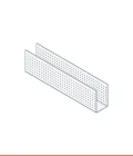 Zinc-magnesium U-track (28 x 27 mm)