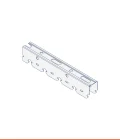 Zinc-magnesium click-on U-track with rounded edge (28 x 40 mm)
