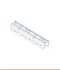 Zinc-magnesium click-on U-track with rounded edge (28 x 40 mm)
