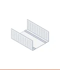 Zinc-magnesium U-track (75 x 40 mm)