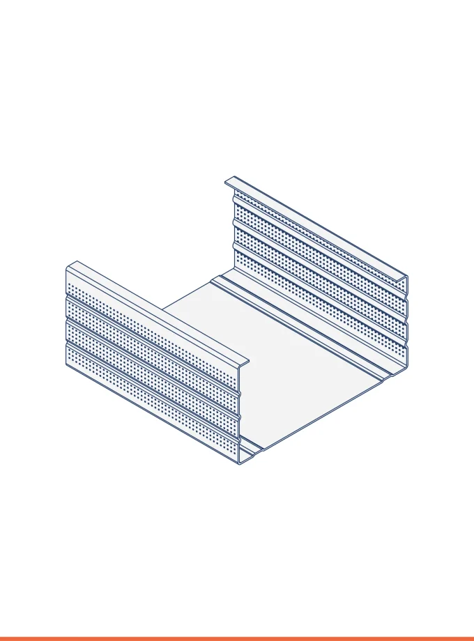 Zinc-magnesium C-stud (99 x 50 mm)