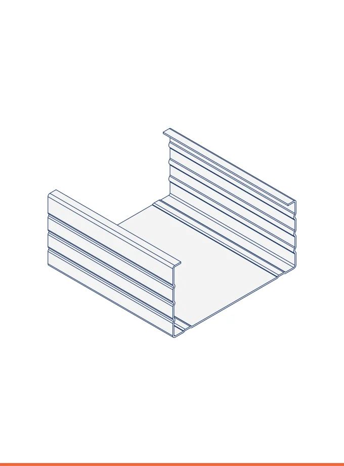 Montante a C zinco-magnesio (99 x 50 mm)