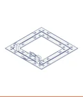 Plasterboard inspection hatch with hydro-plate, pivot opening