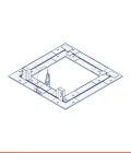 Plasterboard inspection hatch with hydro-plate, tilt opening (individual packaging)