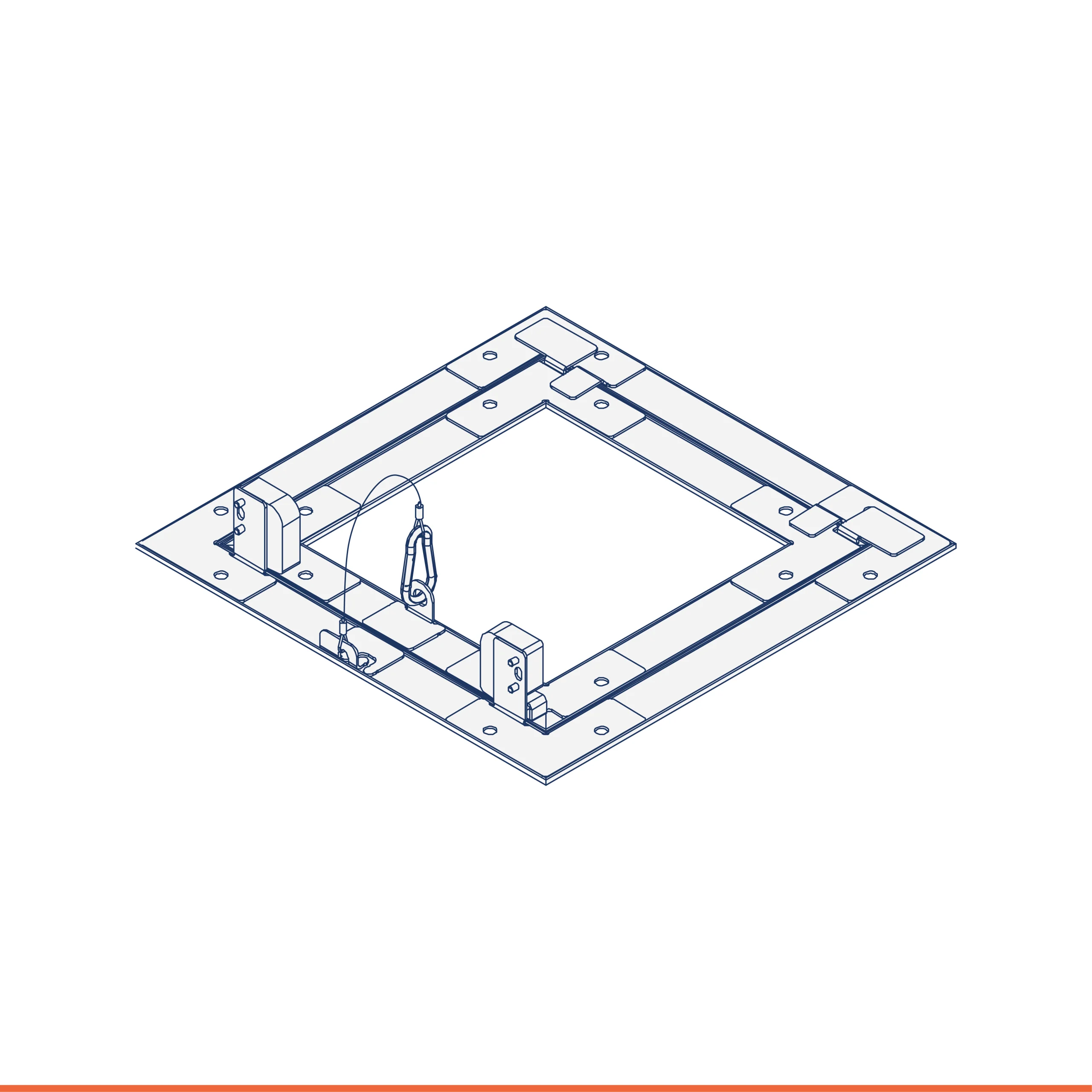 Plasterboard inspection hatch with hydro-plate, tilt opening (individual packaging)