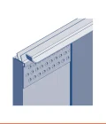 Pvc edge bead with flexible gasket