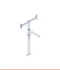 Frame with shelf for heavy loads support