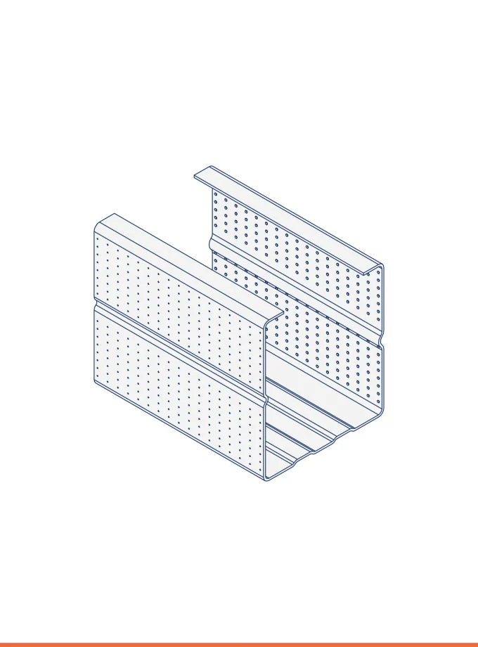 C-stud (35 x 41 mm)
