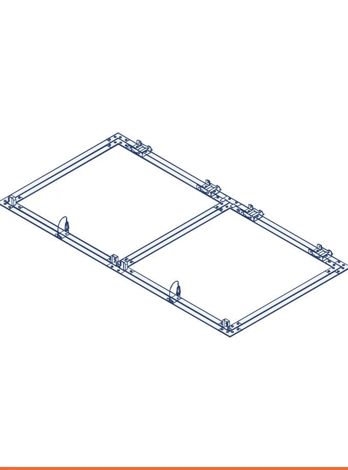 Double-section plasterboard inspection hatch with hydro-plate, parallel rotation system